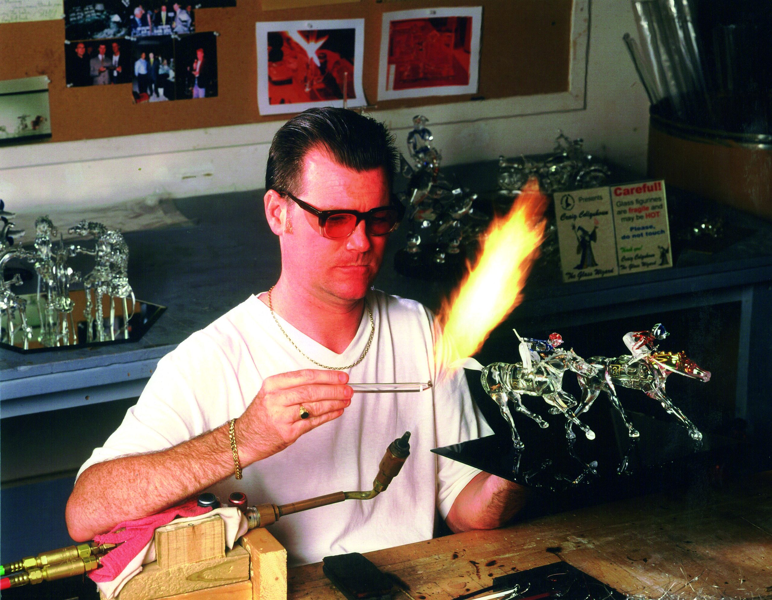 Craig Colquhoun working in the studio